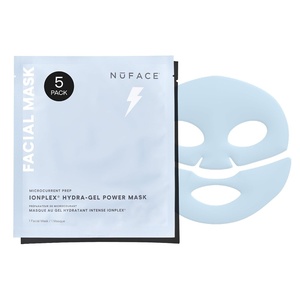image:imageNuFACE IonPlex HydraGel Power Mask  Hydrating Korean Face Mask 2Piece Cooling Skincare Sheets  Allantoin amp Glycerin for Dewy Glass Skin  Plumps amp Smooths Fine Lines  Vegan KBeauty 5 Count
