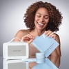 image:imageNuFACE Ultimate Glow Skincare Kit  Limited Edition Set with Hydrogel Power Mask Under Eye Patches PrepNGlow Facial Wipes amp Luxe Bag  Hydrating Skincare to Prep for Microcurrent 4ct
