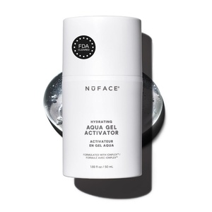 image:imageNUFACE IonPlex Aqua Gel Activator  The FDACleared UnDupeable Microcurrent Facial Device Conductive Gel for Face amp Body Devices  Hyaluronic Acid amp Glycerin 24Hour Hydration 33 oz169 Fl Oz