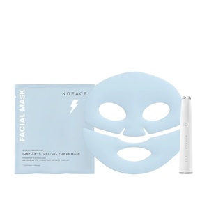 image:imageNuFACE The Power Move Glass Skin Bundle  FIX MicroWand Microcurrent Device IonPlex HydraGel Power Mask 5Pack  Depuff Plump amp Smooth for Radiant GlassLike Skin