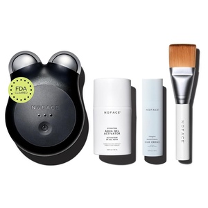 image:imageNUFACE MINI Facial Sculpting Tool  Microcurrent Face Massager Device for Skin Tightening Contouring Depuffing amp Toning Cheeks Neck amp Jawline  Lymphatic Drainage amp Activator Gel Midnight BlackMidnight Black